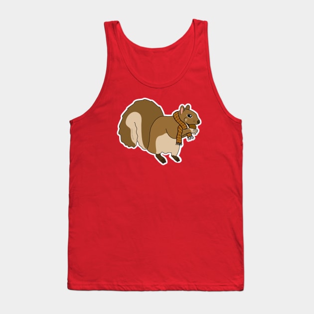 Fashionable Squirrel Tank Top by crankycranium